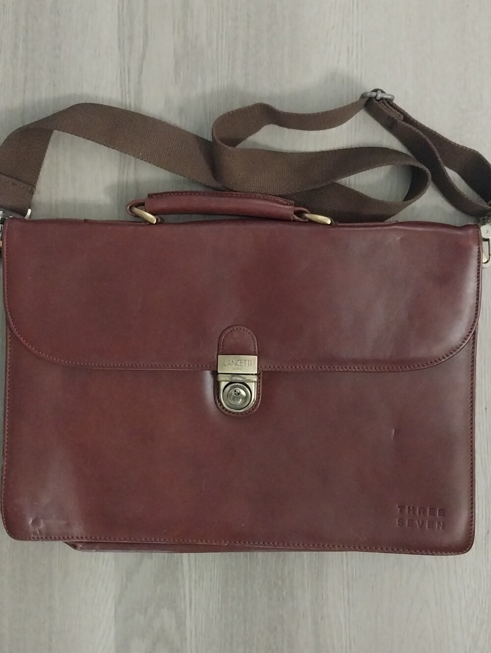 Lancetti Briefcase - Brown Leather